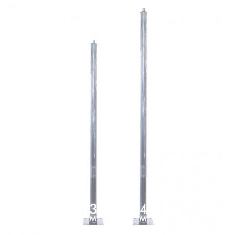 Columna URBAN galvanizada 3-4 m punta 60 mm para farola exterior