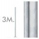 Columna URBAN galvanizada 3-4 m punta 60 mm para farola exterior