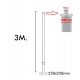 Columna URBAN galvanizada 3-4 m punta 60 mm para farola exterior