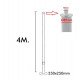 Columna URBAN galvanizada 3-4 m punta 60 mm para farola exterior