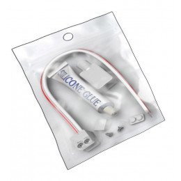Siliconenkit IP65 voor ledstrips 10mm met connector en afschermhoes