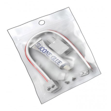 Siliconenkit IP65 voor ledstrips 10mm met connector en afschermhoes