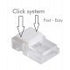 Connector voor ledstrips COB en SMD 8mm, IP20, zonder solderen