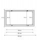 Inbouwframe voor ledpaneel 30x60 wit