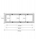 Inbouwframe voor ledpaneel 120x30 wit