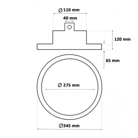 Led high-bay UFO 200W industrial dimbaar 1-10V IP65