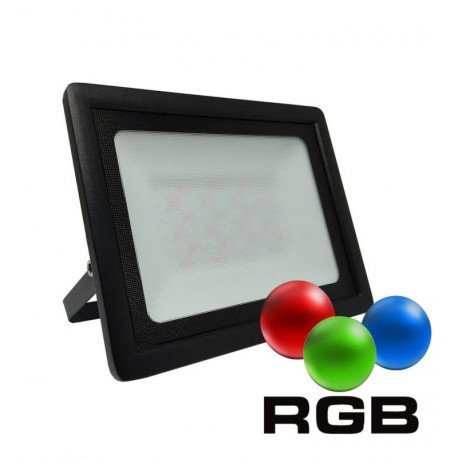 Proyector LED exterior 30W RGB+W IP65 para jardín y fachada