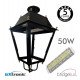 Led-straatverlichting Villa Acero 40W-50W buiten, zwart