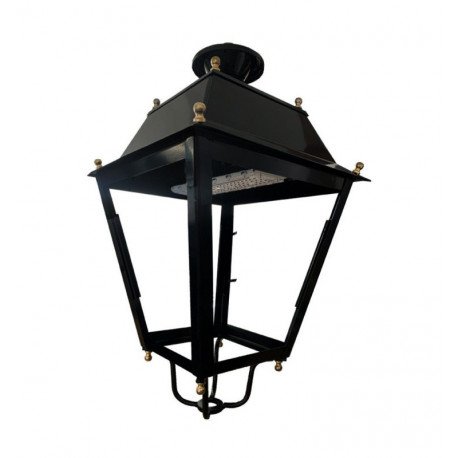 Farola LED Villa Acero 40W-50W exterior, negro