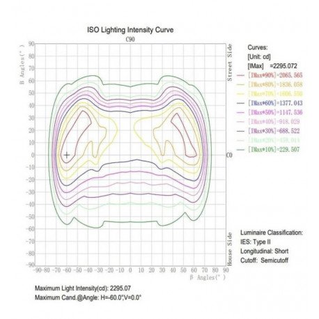 Led-straatverlichting Villa Acero 40W-50W buiten, zwart