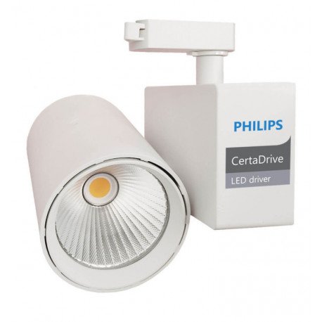 LED-schijnwerper 40W voor 1-fase rail 60° wit PHILIPS