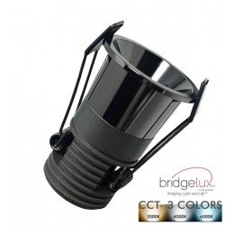Inbouw led downlight 2W-4W-6W FREYA 3CCT zwart chroom COB 24° UGR11