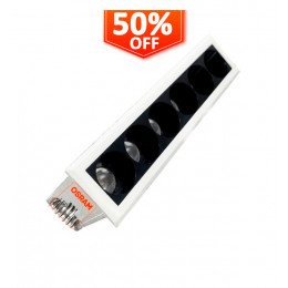 Inbouw led-downlight 8W OSRAM chip 3030 24° UGR17 anti-verblinding