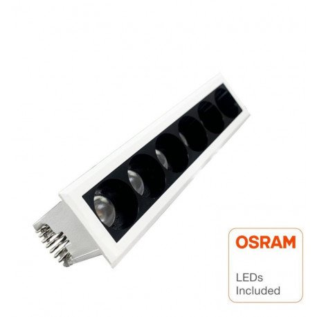 Downlight LED 8W OSRAM chip 3030 24º UGR17 antideslumbramiento