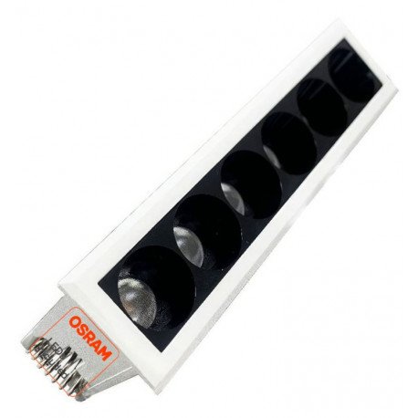 Downlight LED 8W OSRAM chip 3030 24º UGR17 antideslumbramiento