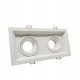 Downlight LED doble orientable blanco para GU10/MR16