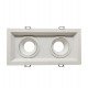 Downlight LED doble orientable blanco para GU10/MR16