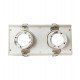 Downlight LED doble orientable blanco para GU10/MR16