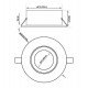 LED Downlight Adjustable GU10 MR16 Aluminum Ø85mm