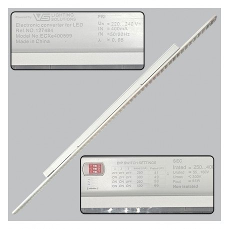 LED track lineaire schijnwerper 3-fase 41-66W 90° 150 cm multipower ARDENAL