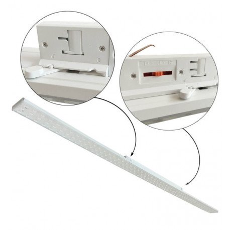 LED track lineaire schijnwerper 3-fase 41-66W 90° 150 cm multipower ARDENAL