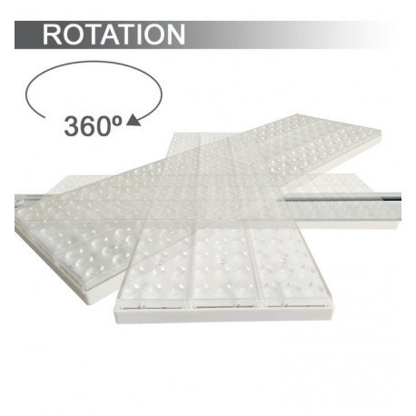 LED-tracÃ© rail schijnwerper lineair 3-fase 75W orientabel 360Â° 58 cm
