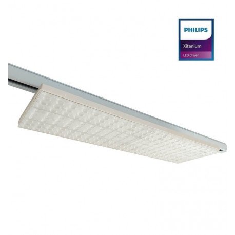 LED-tracÃ© rail schijnwerper lineair 3-fase 75W orientabel 360Â° 58 cm
