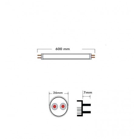 Ledbuis T8 10W 60cm glas hoge lichtopbrengst zonder flikkeren