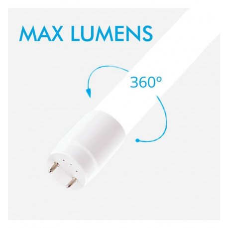Tubo LED 20W 120cm T8 cristal pack 10 alta luminosidad