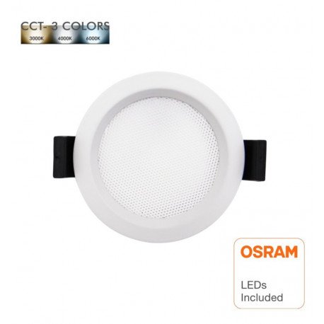 Downlight LED 12W circular empotrable CCT UGR17