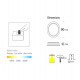Downlight LED 12W circular empotrable CCT UGR17