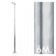 Columna troncocónica galvanizada 6 m para farola exterior