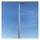 Columna troncocónica galvanizada 6 m para farola exterior