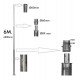 Columna troncocónica galvanizada 6 m para farola exterior