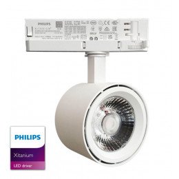Led-schijnwerper voor 3-fase ledrail ODENSE 40W-38W-36W CRI+92 wit