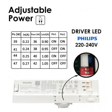 Led-schijnwerper voor 3-fase ledrail ODENSE 40W-38W-36W CRI+92 wit