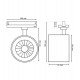 Led-schijnwerper voor 3-fase ledrail ODENSE 40W-38W-36W CRI+92 wit