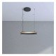 Hangende ledlamp circulair 37W zwart SPACE VENUS 60 cm