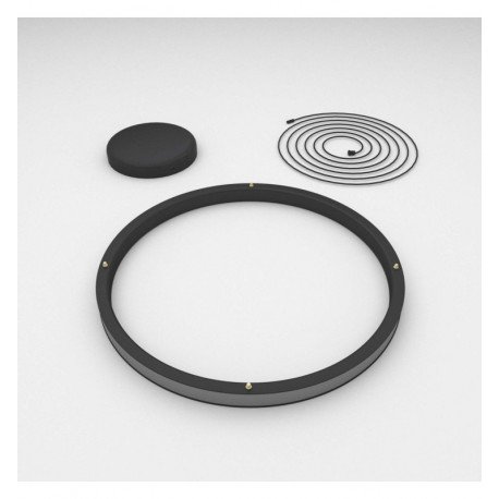 Lámpara LED Colgante Circular 37W Negro SPACE VENUS 60cm