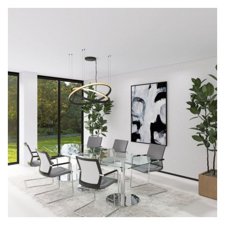 Hangende led-lamp circulair 54W voor interieurdecoratie 90cm