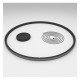 Ronde zwarte led hanglamp 77W decoratie 120cm