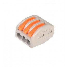 Snelle connector met 3 ingangen PCT-212 voor elektrische kabel 0,08-4 mm²