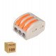 Snelle connector met 3 ingangen PCT-212 voor elektrische kabel 0,08-4 mm²