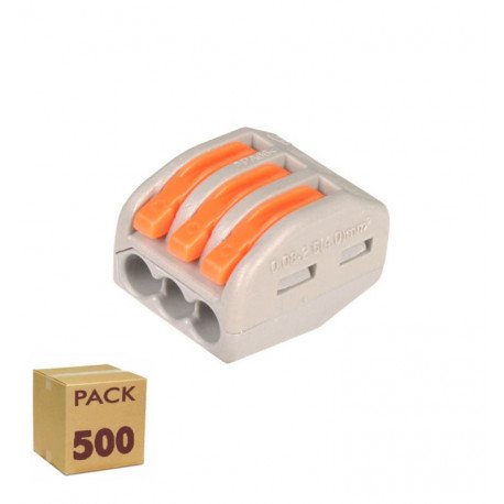 Snelle connector met 3 ingangen PCT-212 voor elektrische kabel 0,08-4 mm²