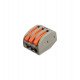 Snelle connector met 3 ingangen PCT-212 voor elektrische kabel 0,08-4 mm²