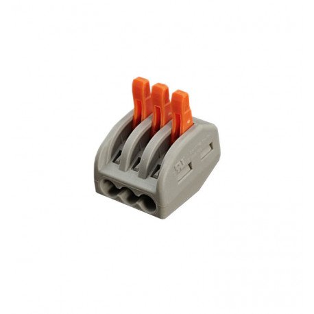 Snelle connector met 3 ingangen PCT-212 voor elektrische kabel 0,08-4 mm²
