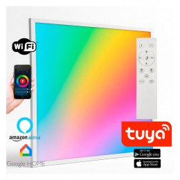 LED paneel 60x60 40W dimbaar SMART CCT+RGB (Google/Alexa)