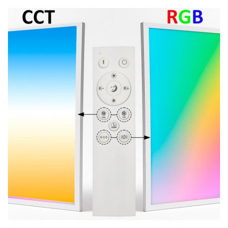 Panel LED 60x60 40W regulable CCT+RGB SMART Google/Alexa