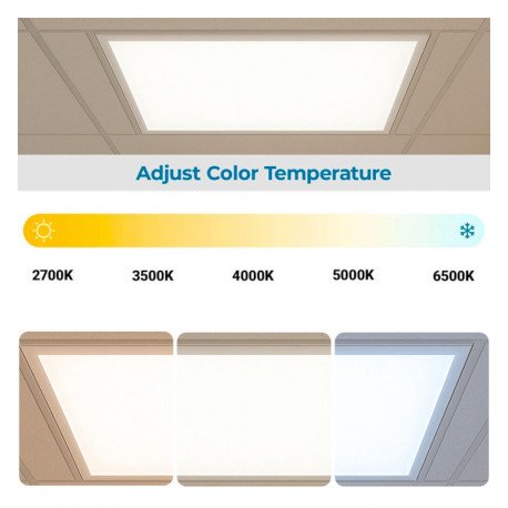 Panel LED 60x60 40W regulable CCT+RGB SMART Google/Alexa