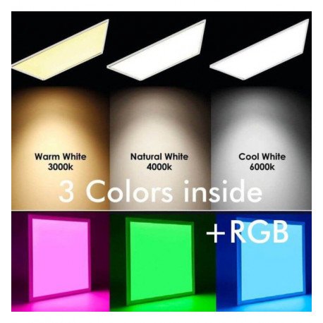 LED paneel 60x60 40W dimbaar SMART CCT+RGB (Google/Alexa)